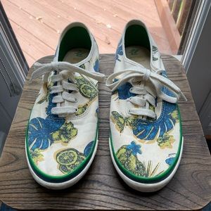P.F. Flyers Tropical Print Canvas Men’s 10.5